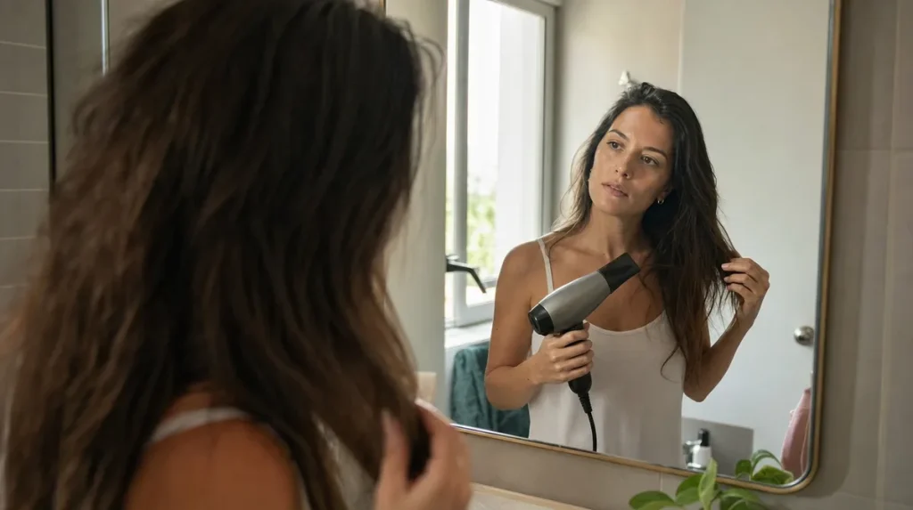 Por qué el pelo mojado traiciona a la plancha